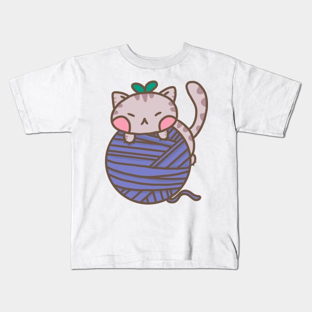 cute jarn cat Kids T-Shirt by grafitytees